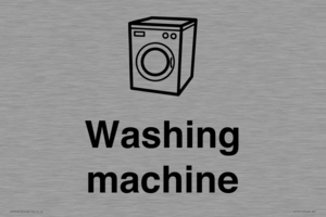 Dementia washing machine sign